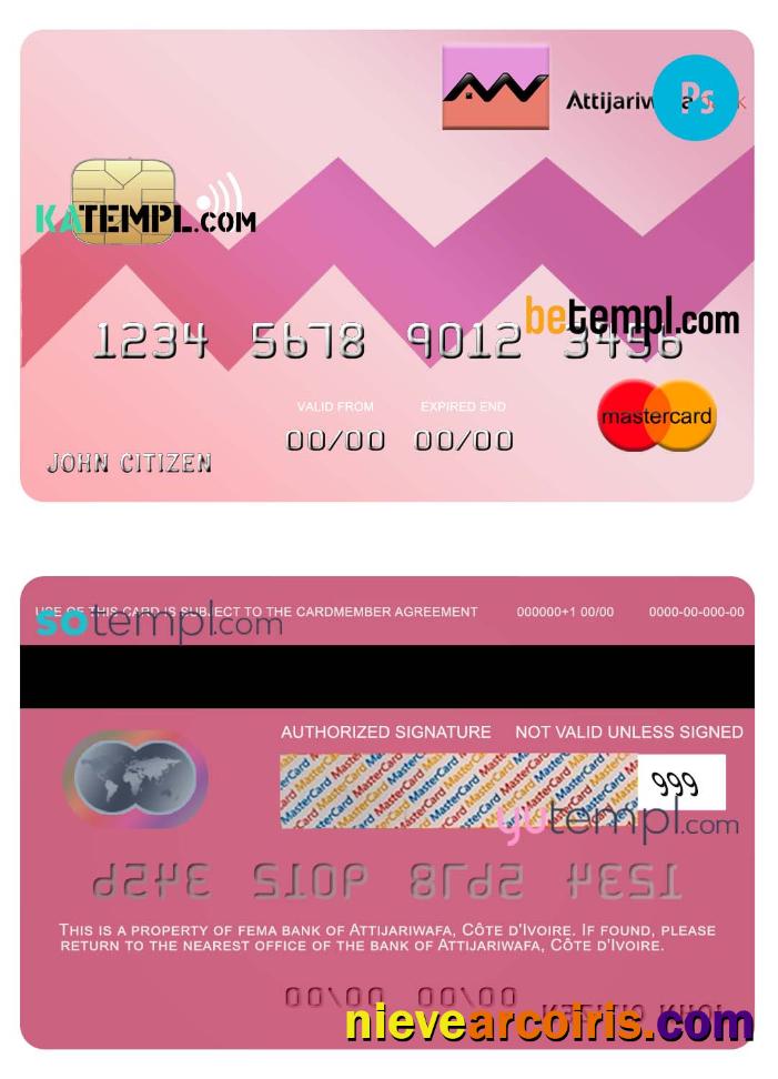 Côte d’Ivoire Attijariwafa bank mastercard credit card